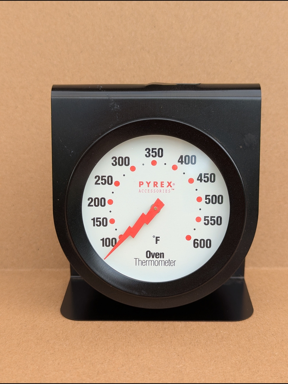 PYREX Accessories Oven Thermometer Black with Red Needle